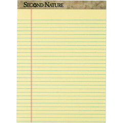 TOPS - 50 Sheet, 8-1/2 x 11-3/4", Legal/Wide (Style) Writing Pad - Canary - All Tool & Supply