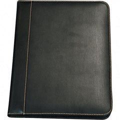 Samsill - 50 Sheet, 8-1/2 x 11", Legal (Style) Leather Padfolio - Black - All Tool & Supply