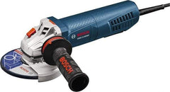 Bosch - 5" Wheel Diam, 11,500 RPM, Corded Angle & Disc Grinder - 5/8-11 Spindle, 120 Volts, 13 Amps - All Tool & Supply