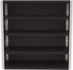 Valley Craft - 4 Shelves, 10,000 Lb Capacity, Enclosed Shelving - 60" Wide x 24" Deep x 60" High, Gray - All Tool & Supply