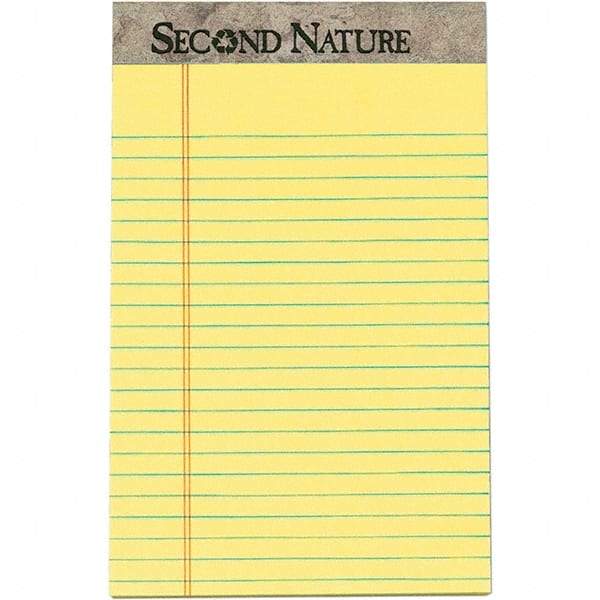 TOPS - 50 Sheet, 5 x 8", Narrow Writing Pad - Canary - All Tool & Supply