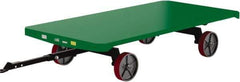 Valley Craft - 6,000 Lb Capacity Steel Quad Steer Trailer System - Steel Deck, 48" OAW, 96" Platform Length x 19-1/2" Platform Height, Polyurethane Casters - All Tool & Supply