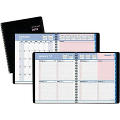 AT-A-GLANCE - 128 Sheet, 8 x 9-7/8", Weekly/Monthly Appointment Book - Black & Pink - All Tool & Supply