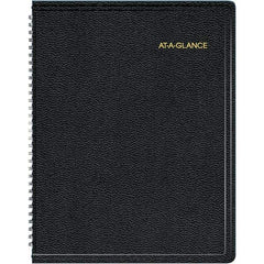 AT-A-GLANCE - 128 Sheet, 8-1/4 x 10-7/8", Weekly/Monthly Appointment Book - Black - All Tool & Supply