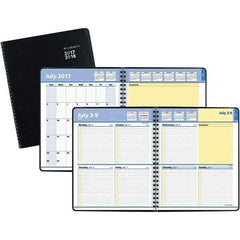 AT-A-GLANCE - 104 Sheet, 8 x 9-7/8", Weekly/Monthly Planner - Black - All Tool & Supply