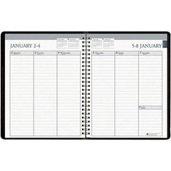 House of Doolittle - 104 Sheet, 6-7/8 x 8-3/4", Weekly Appointment Book - Black - All Tool & Supply