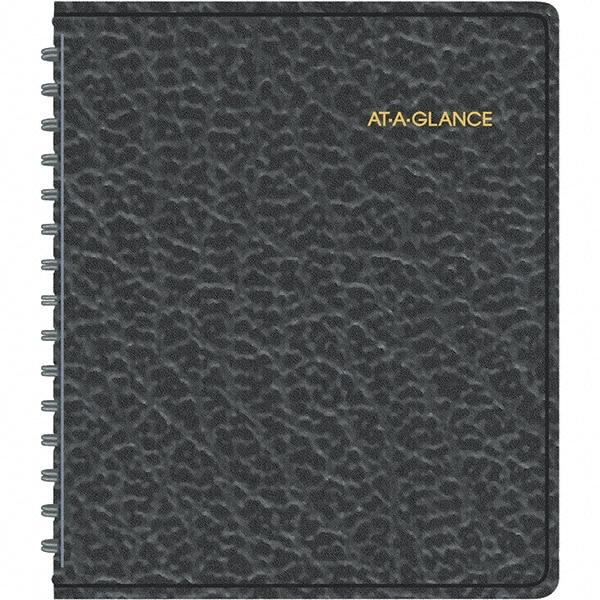 AT-A-GLANCE - 104 Sheet, 6-7/8 x 8-3/4", Weekly Appointment Book - Black - All Tool & Supply