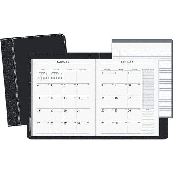 AT-A-GLANCE - 24 Sheet, 9 x 11", Monthly Padfolio - Black & White - All Tool & Supply