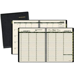 AT-A-GLANCE - 128 Sheet, 6-7/8 x 8", Weekly/Monthly Appointment Book - Black - All Tool & Supply