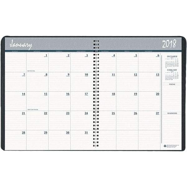 House of Doolittle - 24 Sheet, 8-1/2 x 11", Monthly Planner - Blue - All Tool & Supply