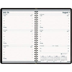 House of Doolittle - 104 Sheet, 5 x 8", Weekly Appointment Book - Black - All Tool & Supply