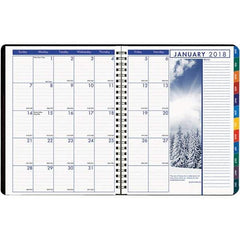 House of Doolittle - 128 Sheet, 8-1/2 x 11", Weekly/Monthly Planner - Black - All Tool & Supply