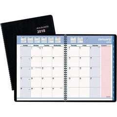 AT-A-GLANCE - 80 Sheet, 8-1/4 x 10-7/8", Monthly Planner - Black & Pink - All Tool & Supply