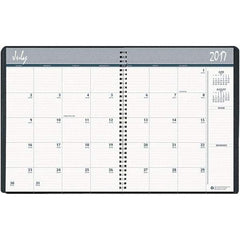 House of Doolittle - 32 Sheet, 8 1/2 x 11", Monthly Planner - Black - All Tool & Supply