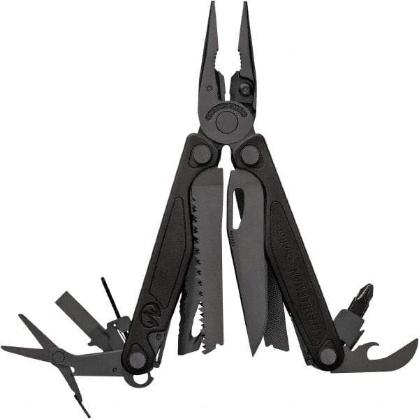 Leatherman - 1 Piece, Multi-Tool Set with 19 Functions - Black, 4" Closed Length - All Tool & Supply