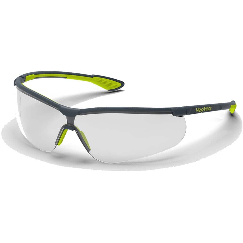 HexArmor - Safety Glasses; Type: Safety ; Lens Color Family: Clear ; Lens Color: Clear ; Lens Coating: Anti-Fog; Scratch Resistant ; Frame Style: Frameless ; Metal Frame: No - Exact Industrial Supply