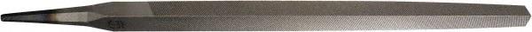 PFERD - 8" Long, Smooth Cut, Triangle American-Pattern File - Double Cut, 0.63" Overall Thickness, Tang - All Tool & Supply