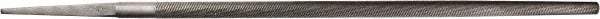 PFERD - 6" Long, Second Cut, Round American-Pattern File - Single Cut, 0.22" Overall Thickness, Tang - All Tool & Supply