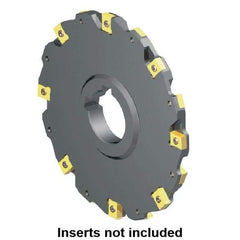 Kennametal - Arbor Hole Connection, 0.2362" Cutting Width, 0.8661" Depth of Cut, 100mm Cutter Diam, 1.2598" Hole Diam, 5 Tooth Indexable Slotting Cutter - 90° LN Toolholder, LNE 1235... Insert - All Tool & Supply