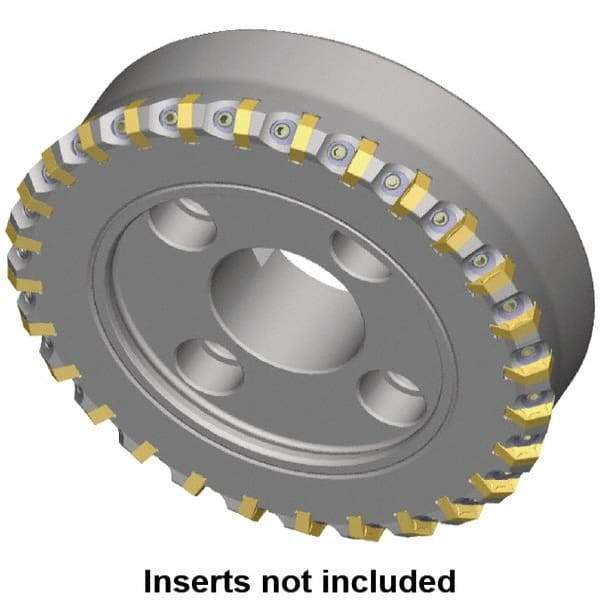 Kennametal - 172.8mm Cut Diam, 40mm Arbor Hole, 6.5mm Max Depth of Cut, 45° Indexable Chamfer & Angle Face Mill - 22 Inserts, HNGX 0905... Insert, Right Hand Cut, 22 Flutes, Series HexaCut - All Tool & Supply