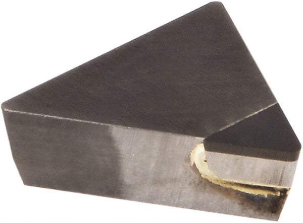 Kennametal - TPG221 Grade KD1425 Polycrystalline Diamond (PCD) Turning Insert - Uncoated, 60° Triangle, 1/4" Inscr Circle, 1/8" Thick, 1/64" Corner Radius - All Tool & Supply