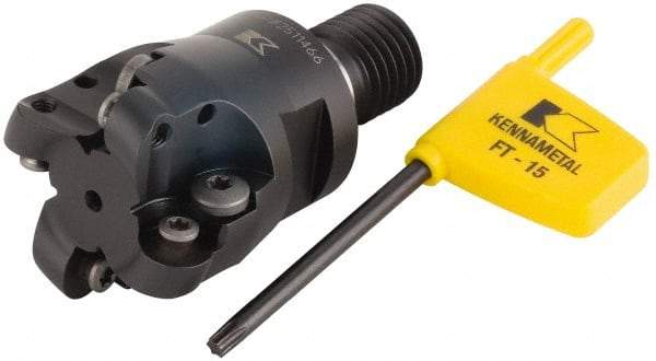 Kennametal - 35mm Cutting Diam, 1.378" Max Depth of Cut, Modular Connection Indexable Copy End Mill - 4 Inserts, RD.X 1003.. Insert - All Tool & Supply