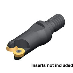 Kennametal - 25mm Cutting Diam, 63/64" Max Depth of Cut, Modular Connection Indexable Copy End Mill - 5 Inserts, RD.. 0702.. Insert - All Tool & Supply