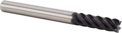 Kennametal - 1", 5 Flute, Single End, Solid Carbide, End Mill - 6" OAL, 43° Helix, Right Hand Flute, 3" LOC, Right Hand Cut - All Tool & Supply