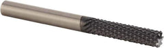 Kennametal - 12mm Diam, Burr End, Solid Carbide Diamond Pattern Router Bit - Right Hand Cut, 3-15/16" OAL, Use on Composites, Fiberglass - All Tool & Supply