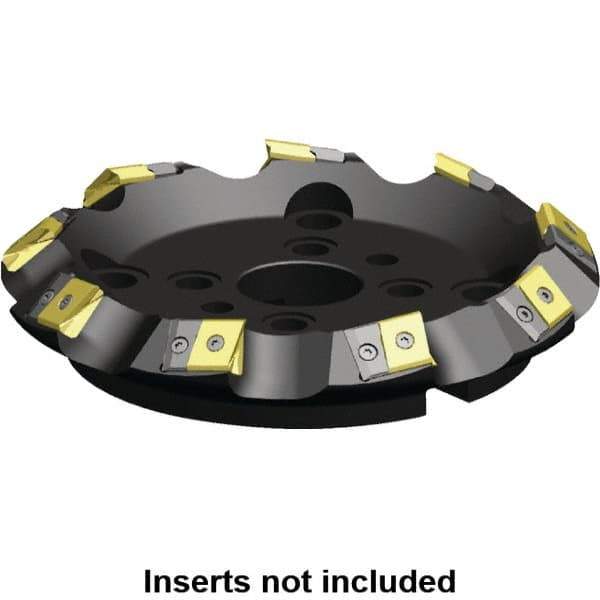 Kennametal - 160.34mm Cut Diam, 40mm Arbor Hole, 17.15mm Max Depth of Cut, 45° Indexable Chamfer & Angle Face Mill - 6 Inserts, LN.U 2410... Insert, Right Hand Cut, 6 Flutes, Series MEGA45 - All Tool & Supply