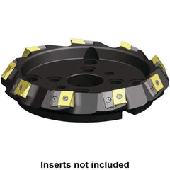 Kennametal - 125mm Cut Diam, 40mm Arbor Hole, 21.4mm Max Depth of Cut, 60° Indexable Chamfer & Angle Face Mill - 6 Inserts, LN.U 2210... Insert, Right Hand Cut, 6 Flutes, Through Coolant, Series MEGA60 - All Tool & Supply