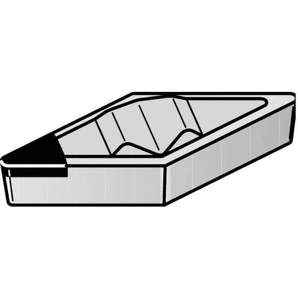 Kennametal - VPGR333, KD1425 Grade Diamond Tipped Profiling Insert - Uncoated, 35° Incl Angle, Diamond, 0.6538" Side Length, 3/16" Thick, 3/64" Corner Radius, 3/8" Inscribed Circle - All Tool & Supply