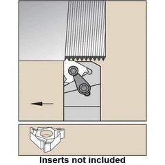 Kennametal - External Thread, Right Hand Cut, 32mm Shank Width x 32mm Shank Height Indexable Threading Toolholder - 170mm OAL, LT 16ER Insert Compatibility, LSAS Toolholder, Series LT Threading - All Tool & Supply