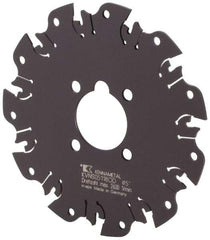 Kennametal - Arbor Hole Connection, 1/8" Cutting Width, 1-3/8" Depth of Cut, 5" Cutter Diam, 1-1/4" Hole Diam, 11 Tooth Indexable Slotting Cutter - KVNS Toolholder, OD 3118.. Insert - All Tool & Supply