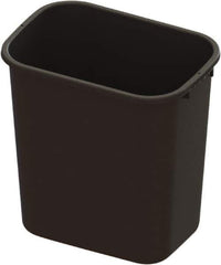 O-Cedar - 28 Qt Black Rectangle Trash Can - Plastic, 15" High x 15.07" Long x 10.4" Wide - All Tool & Supply