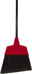 O-Cedar - 11" Wide, Black Synthetic Bristles, 48" Metal Handle, Angled Broom - Flagged - All Tool & Supply