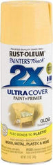 Rust-Oleum - Warm Yellow, Gloss, Enamel Spray Paint - 8 Sq Ft per Can, 12 oz Container, Use on Multipurpose - All Tool & Supply