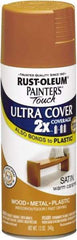 Rust-Oleum - Warm Caramel, Satin, Enamel Spray Paint - 8 Sq Ft per Can, 12 oz Container, Use on Multipurpose - All Tool & Supply