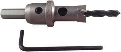 Disston - 2-3/16" Diam, 3/16" Cutting Depth, Hole Saw - Carbide-Tipped Saw, Toothed Edge - All Tool & Supply