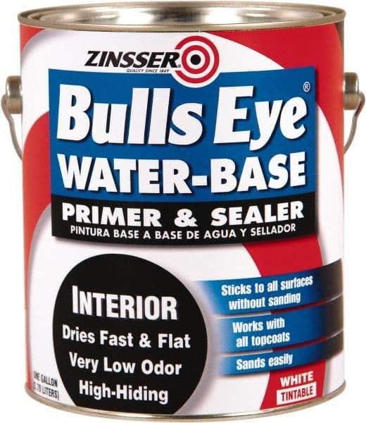 Rust-Oleum - 1 Gal White Water-Based Acrylic Enamel Primer - 1000 Sq Ft Coverage, <100 gL Content, Quick Drying, Interior/Exterior - All Tool & Supply