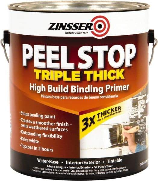 Rust-Oleum - 1 Gal White Peel Stop Primer - 50 to 200 Sq Ft Coverage, <100 gL Content, Quick Drying, Interior/Exterior - All Tool & Supply