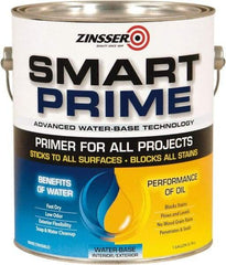 Rust-Oleum - 1 Gal White Water-Based Acrylic Enamel Primer - 400 Sq Ft Coverage, 13 gL Content, Quick Drying, Interior/Exterior - All Tool & Supply