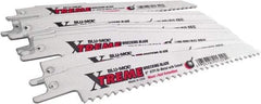 Disston - 6" Long x 7/8" Thick, Bi-Metal Reciprocating Saw Blade - Straight Profile, 6 TPI, Toothed Edge, Universal Shank - All Tool & Supply