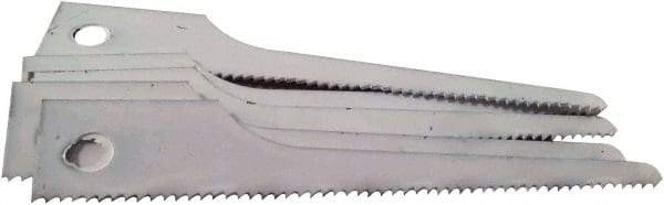 Disston - 3" Long x 1/2" Thick, Bi-Metal Reciprocating Saw Blade - Straight Profile, 18 TPI, Toothed Edge, Universal Shank - All Tool & Supply