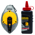 STANLEY® FATMAX® Aluminum Chalk Line Reel with 4 oz. Red Chalk - All Tool & Supply