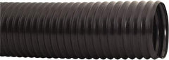 Hi-Tech Duravent - 3-1/2" ID, 1.5 Hg Vac Rating, 1 psi, PVC Vacuum & Duct Hose - 50' Long, Black, 1.18" Bend Radius, -20 to 165°F - All Tool & Supply