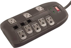 innovera - 8 Outlets, 120 Volts, 15 Amps, 6' Cord, Surge Power Outlet Strip - Floor Mount, 5-15R NEMA Configuration - All Tool & Supply