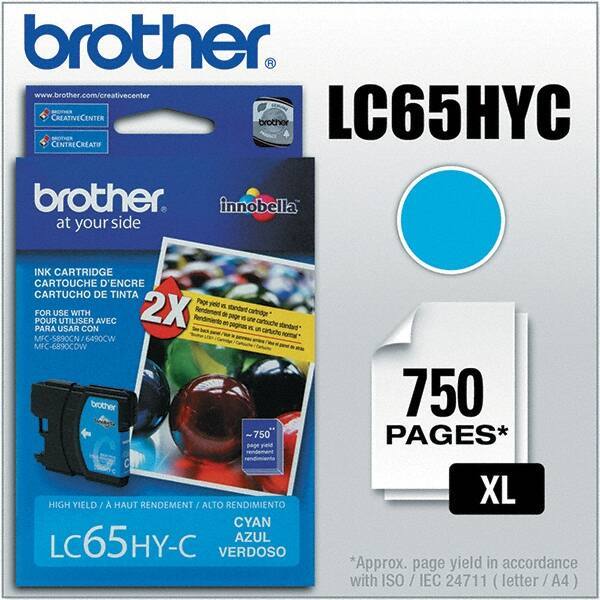 Brother - Cyan Ink Cartridge - Use with Brother MFC-5890CN, 5895CW, 6490CW, 6890CDW - All Tool & Supply