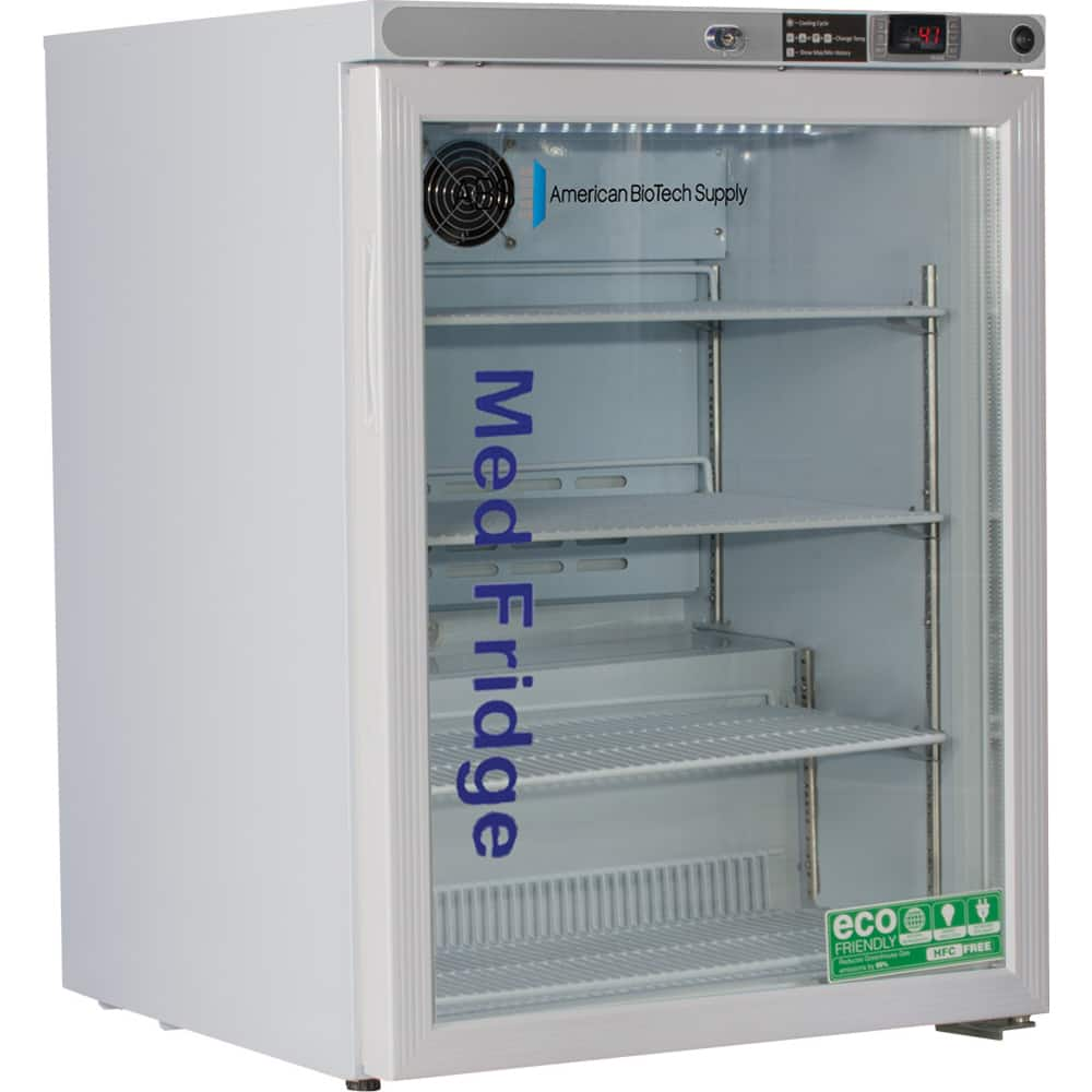 American BioTech Supply - Laboratory Refrigerators and Freezers Type: Pharmacy Refrigerator Volume Capacity: 5.2 Cu. Ft. - All Tool & Supply