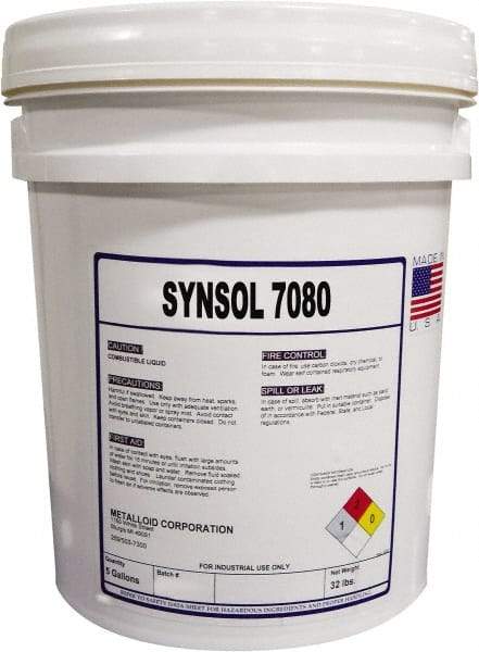 Metalloid - SynSol 7080, 5 Gal Pail Cutting Fluid - Semisynthetic - All Tool & Supply